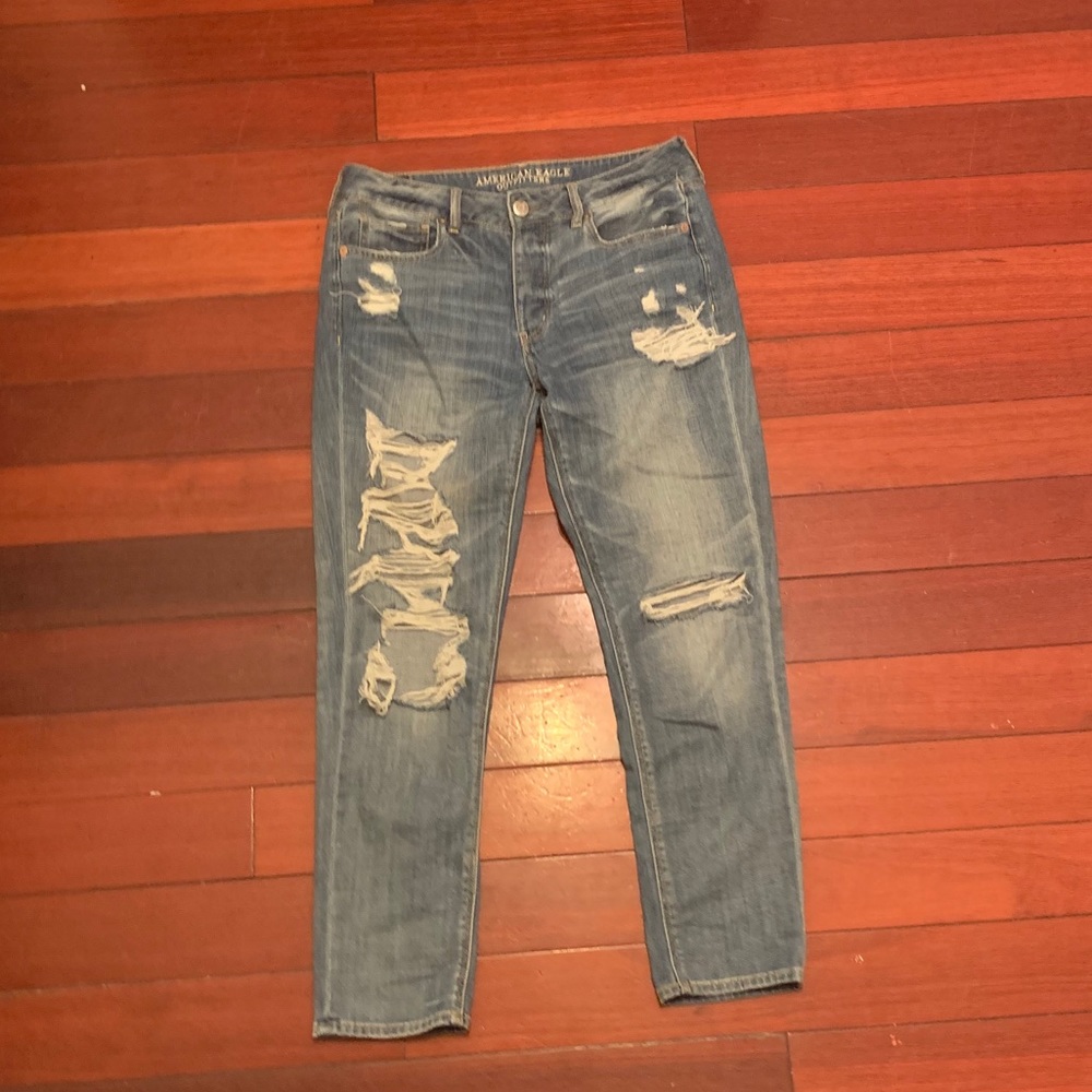American Eagle TomGirl jeans.